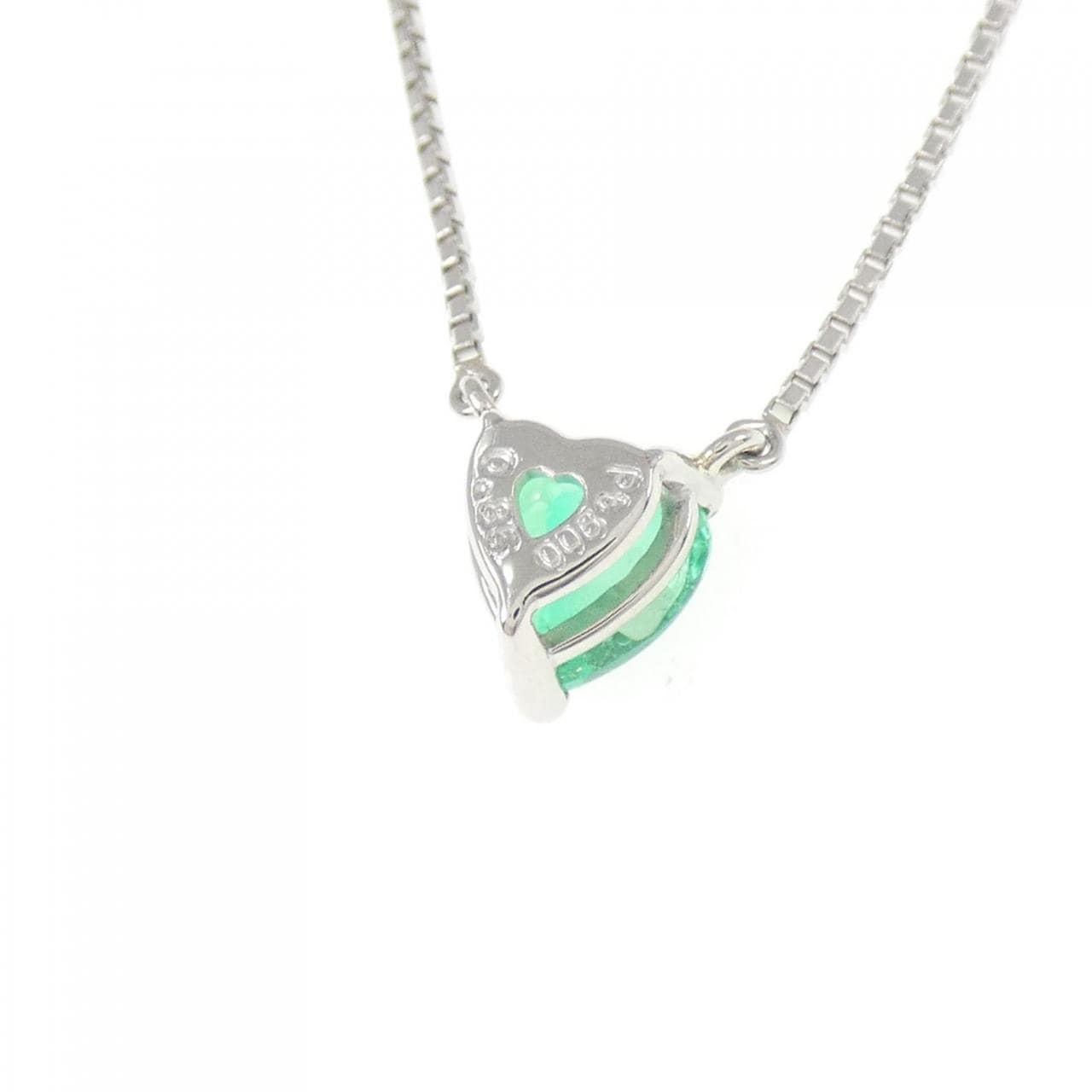 タサキ ハート エメラルド ネックレス 0.85CT