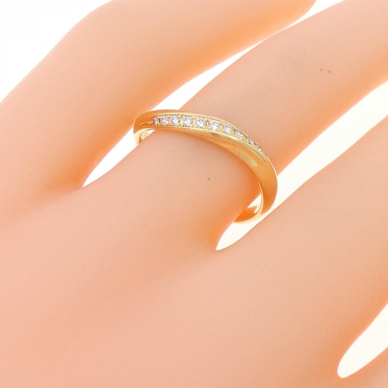 K18YG ダイヤモンド リング 0.08CT