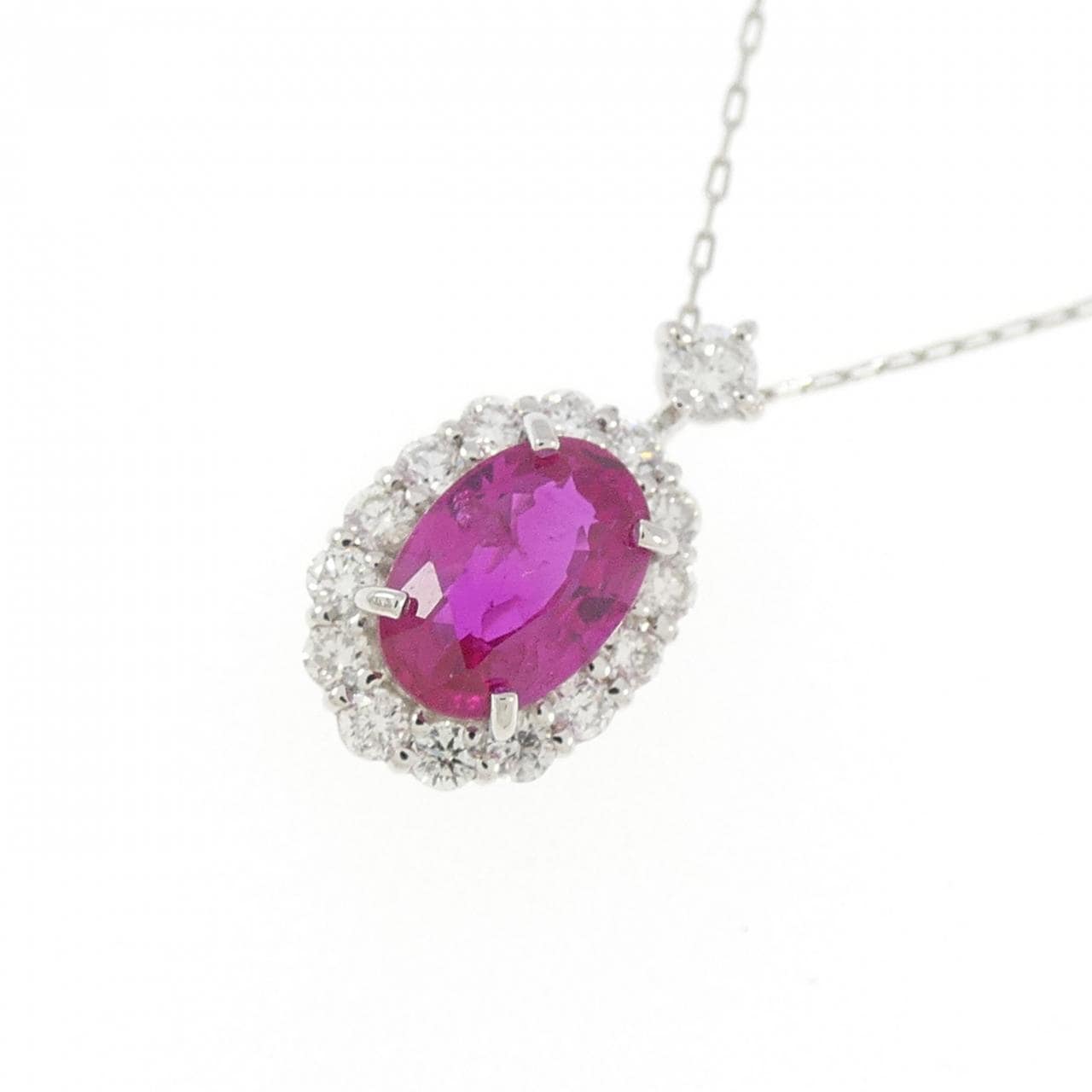 【新品】PT ルビー ネックレス 0.62CT