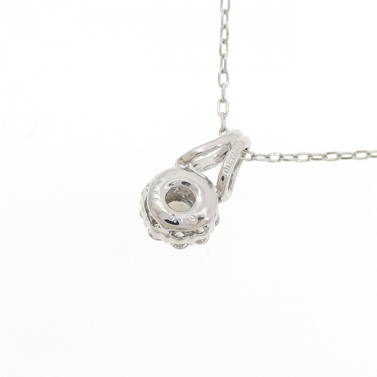 PT900/PT850 フラワー アレキサンドライト ネックレス 0.16CT