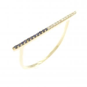 K18YG サファイヤ リング