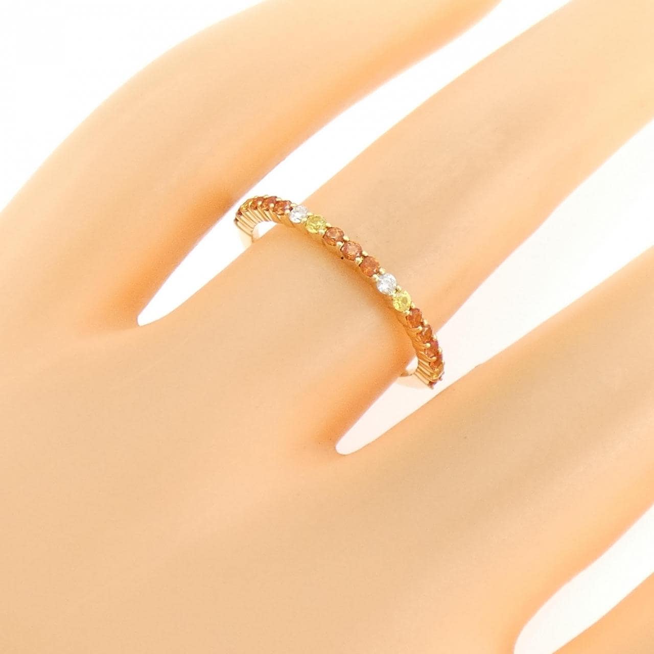 K18YG サファイヤ リング