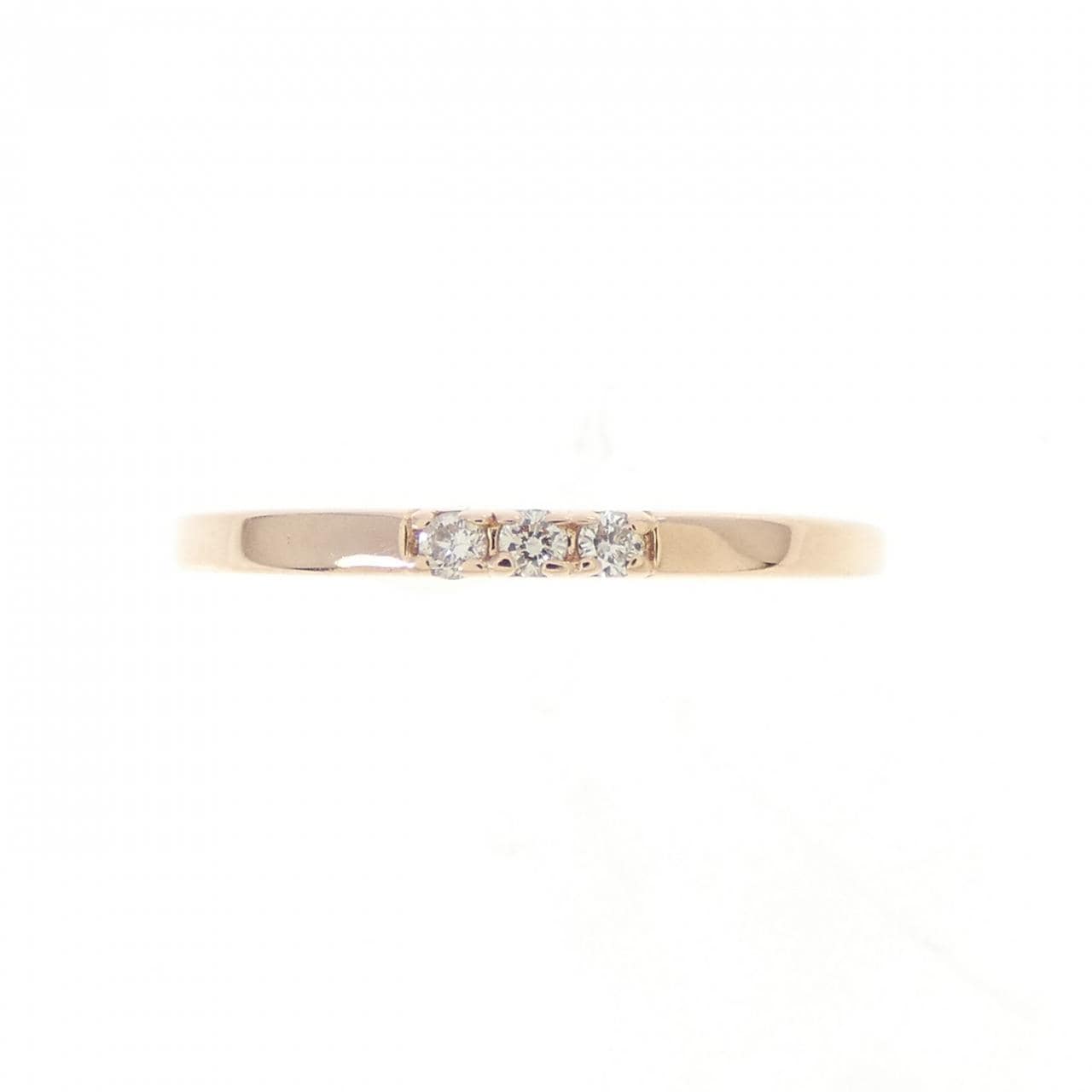 K10PG ダイヤモンド ピンキーリング 0.03CT