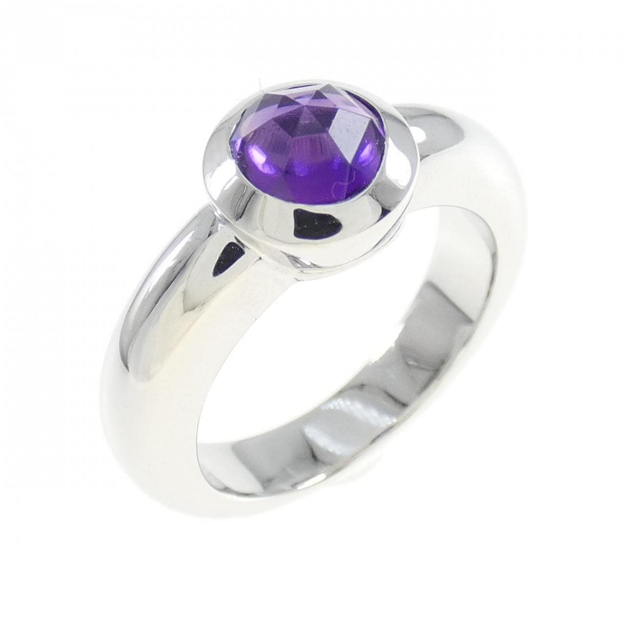 TIFFANY玫瑰切割紫水晶戒指