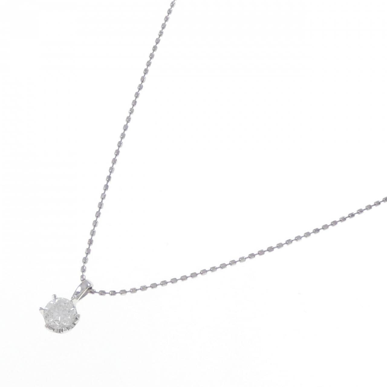 PT900/PT850 ソリティア ダイヤモンド ネックレス 0.31CT