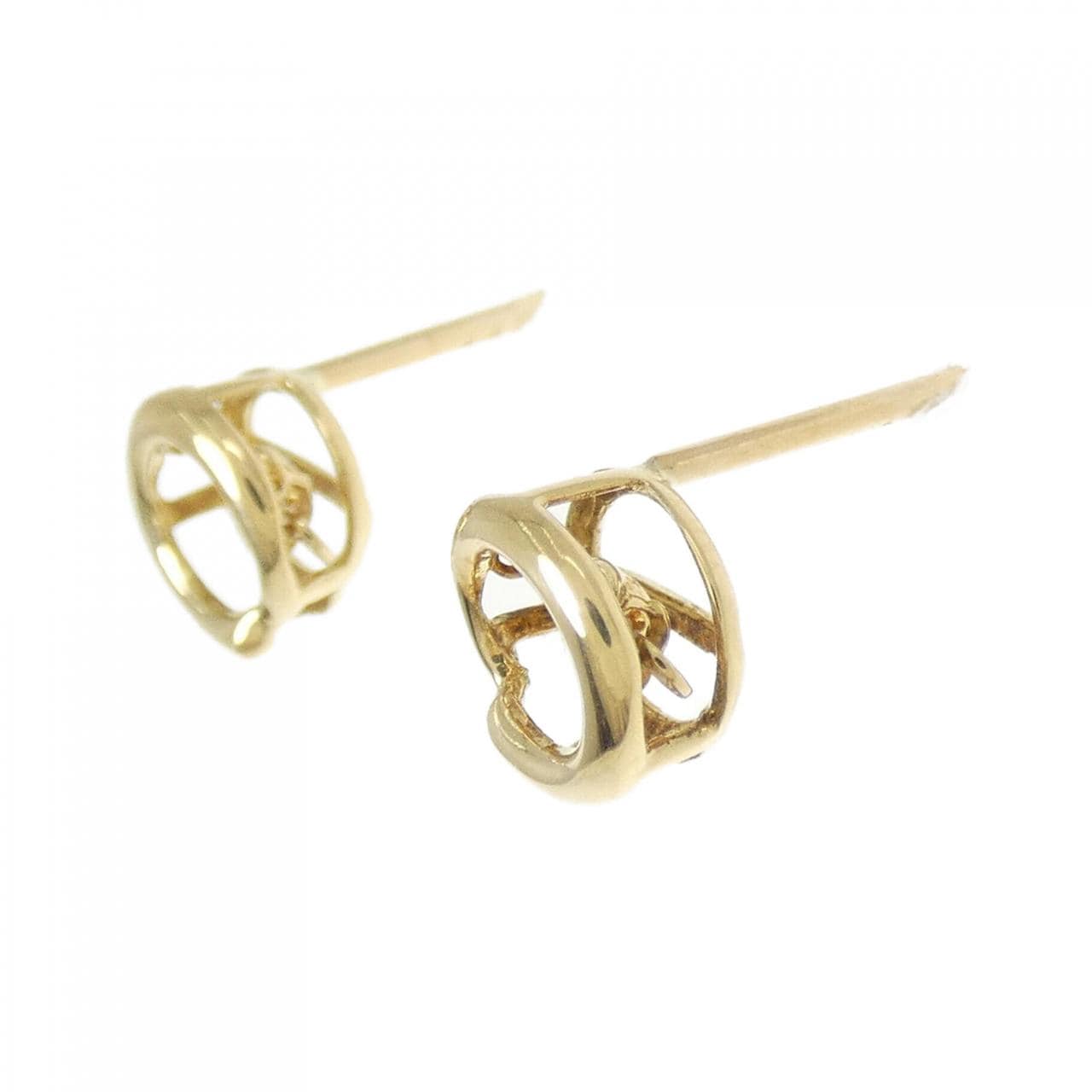 K18YG ダイヤモンド ピアス 0.08CT