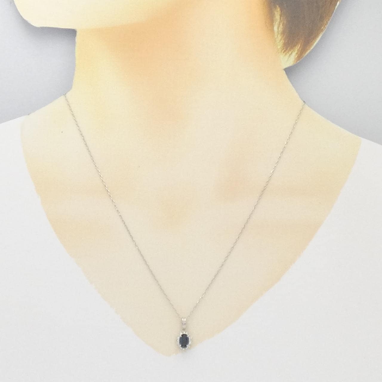 PT蓝宝石项链0.72CT