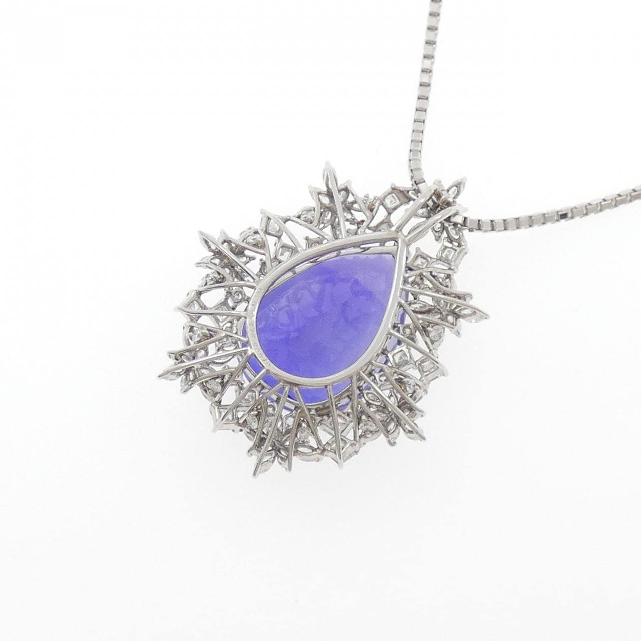 PT900/PT950 タンザナイト ネックレス 25.472CT