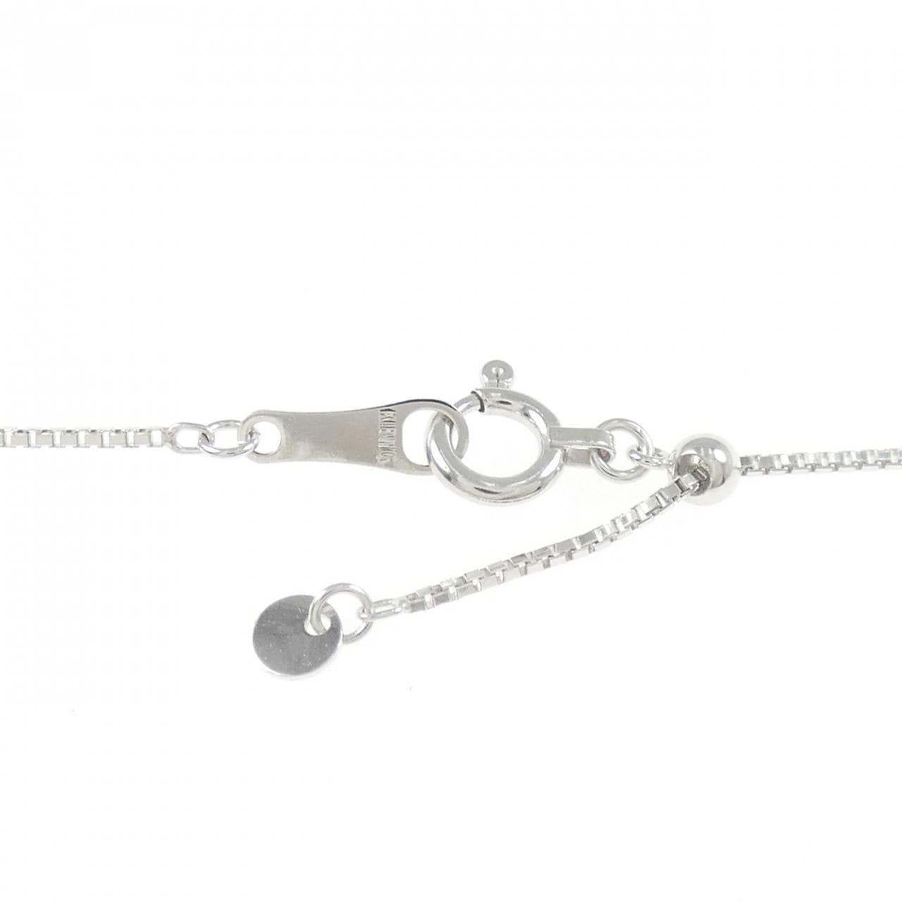 K18WG アップル ダイヤモンド ネックレス 0.20CT