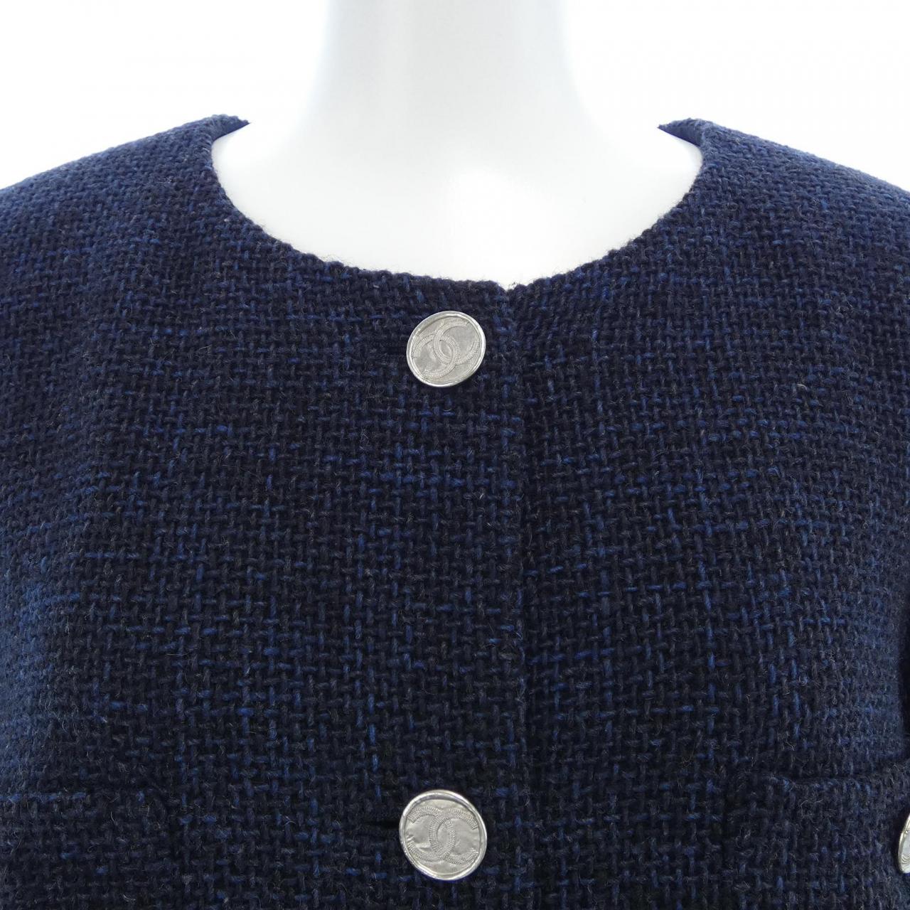 シャネル CHANEL LOOK1 P71176V37139 21B ノーカラージャケット