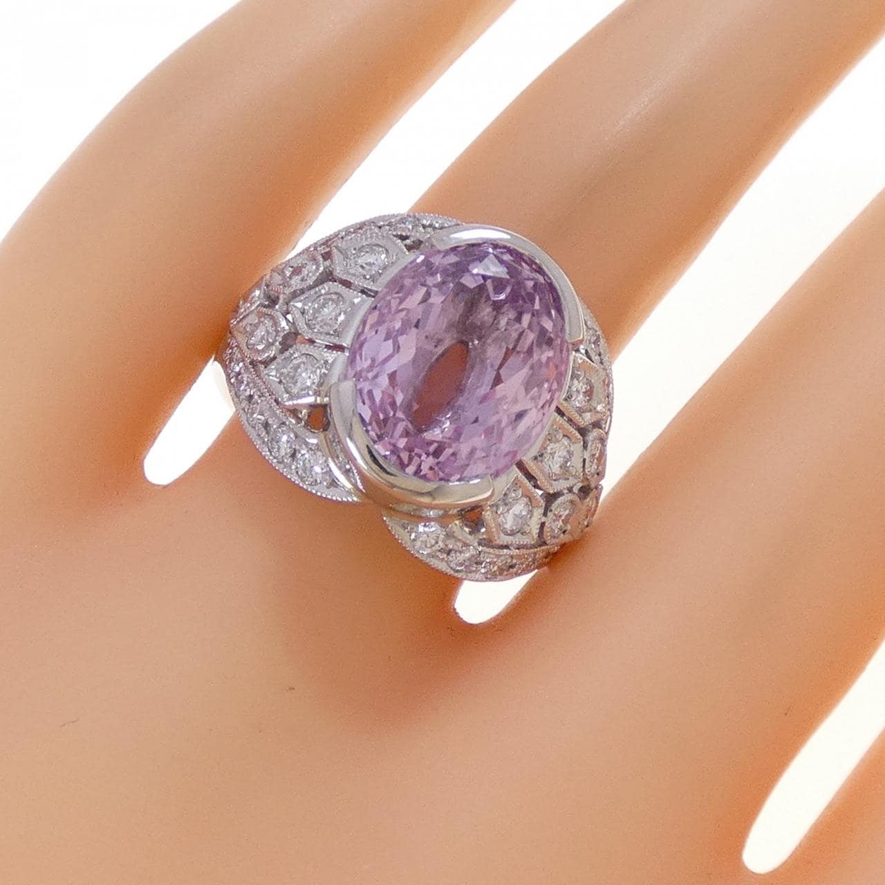 PT900 クンツァイト リング 9.08CT