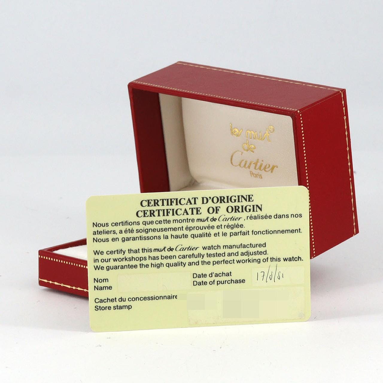 カルティエ マストタンクSM GP GP 手巻