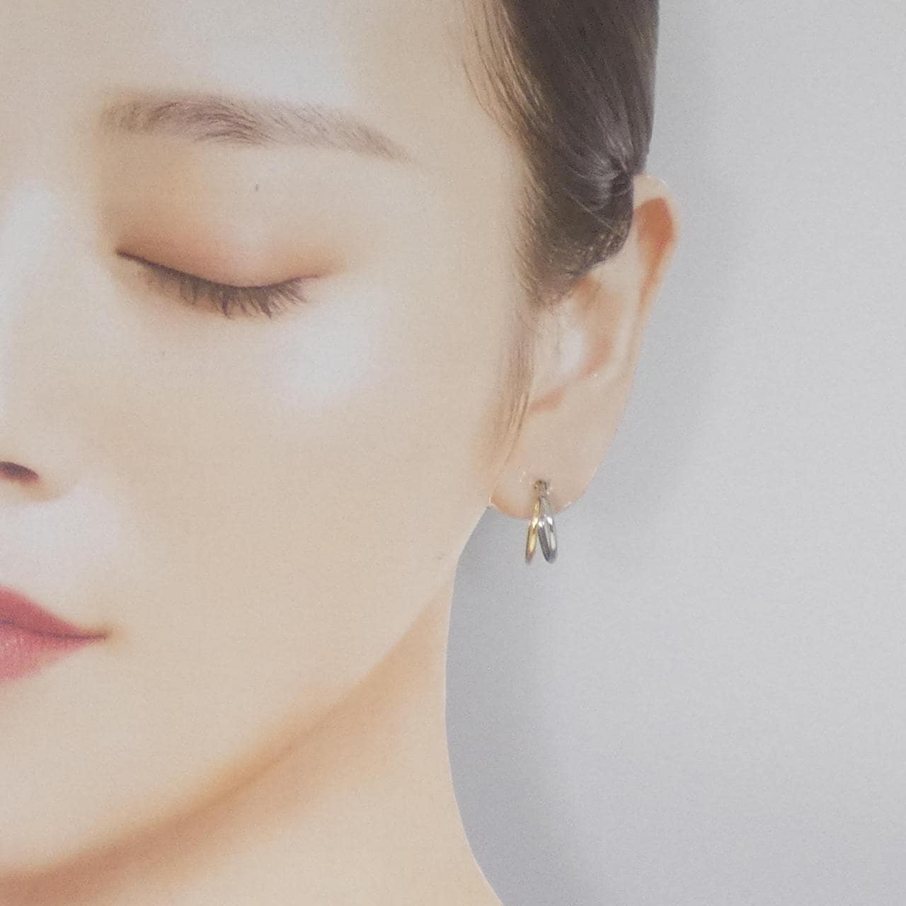 K18YG/PT900 ピアス