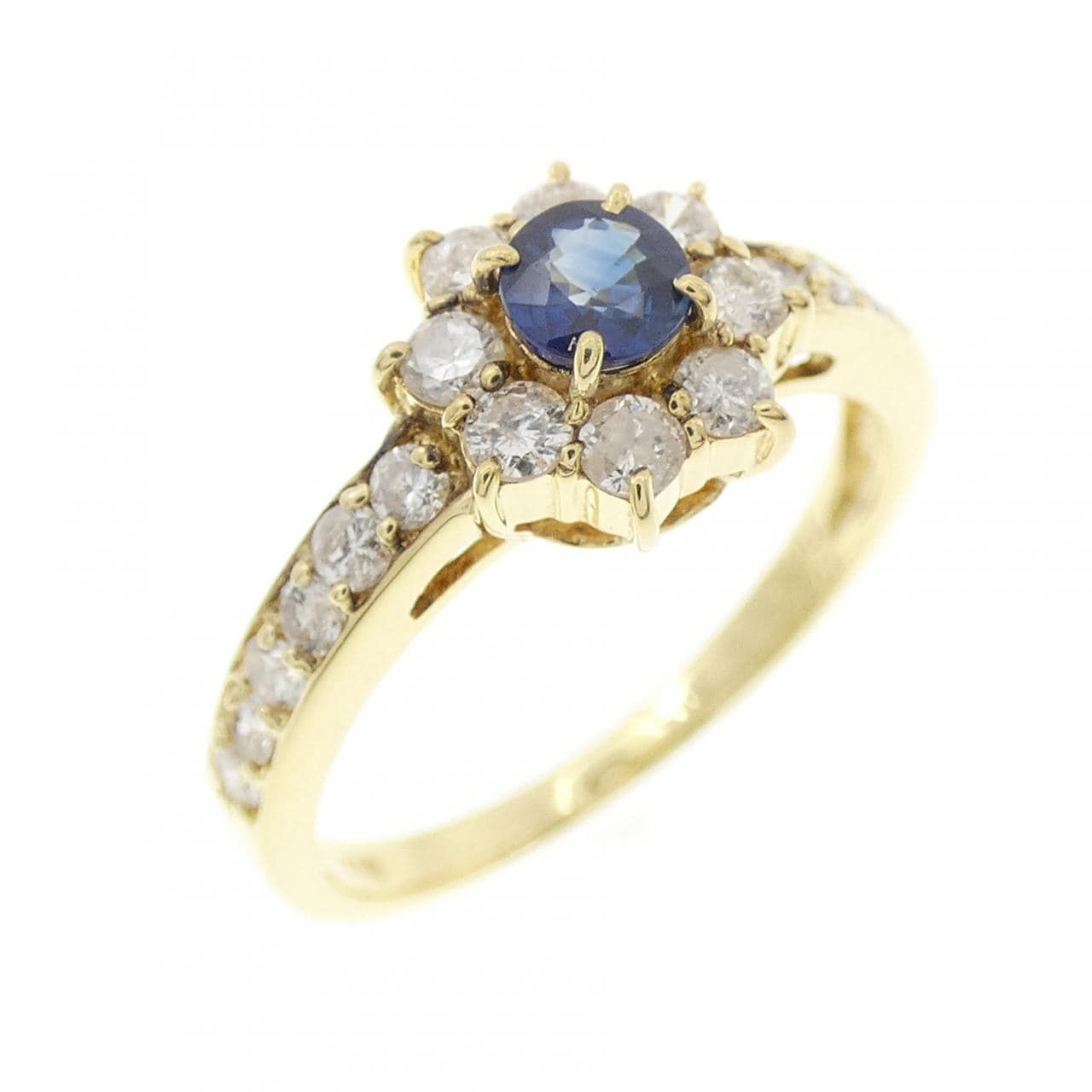 K18YG サファイヤ リング 0.20CT