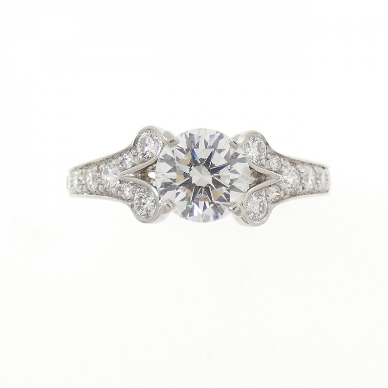 カルティエ バレリーナ リング 0.58CT G VVS2 VG