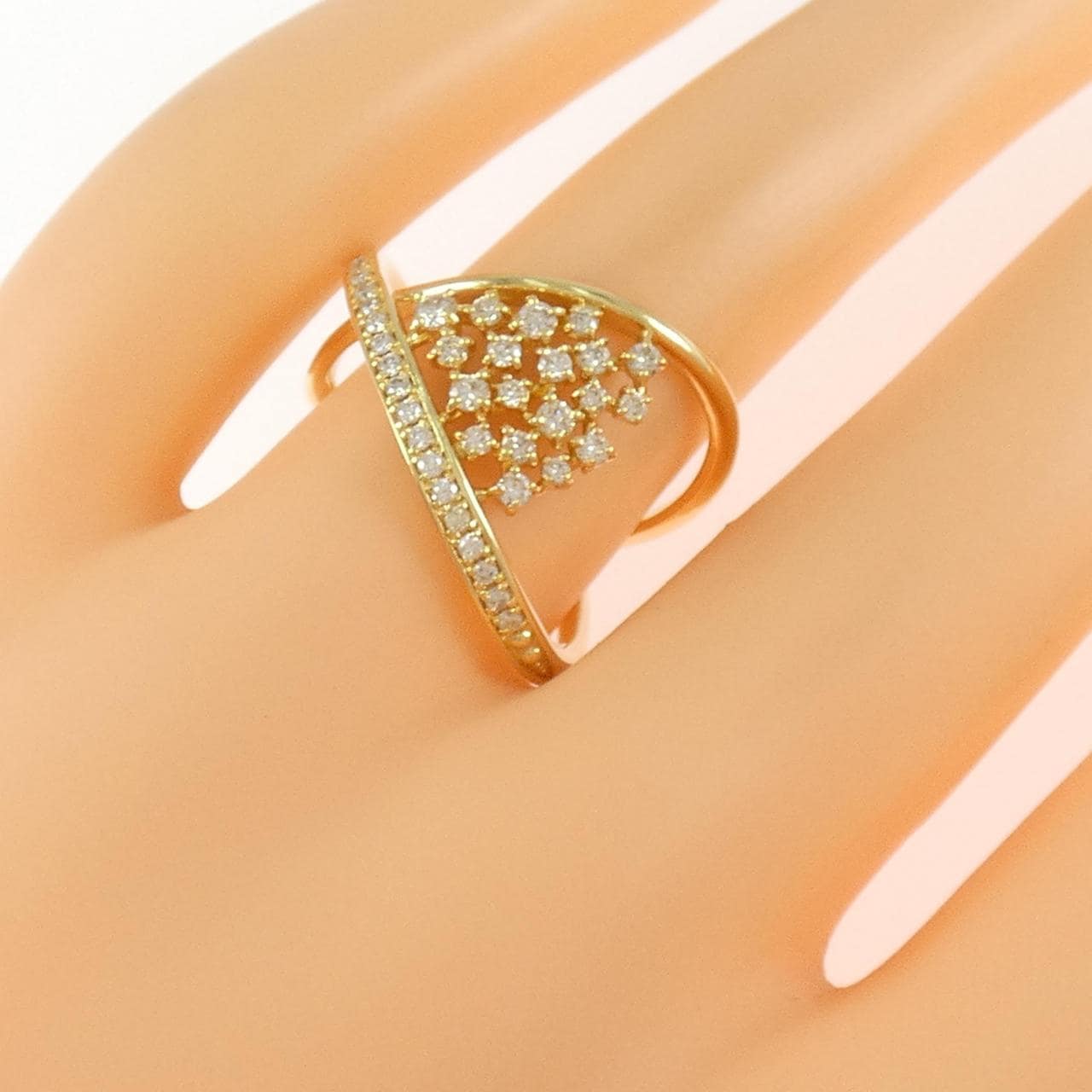 K18YG ダイヤモンド リング 0.38CT