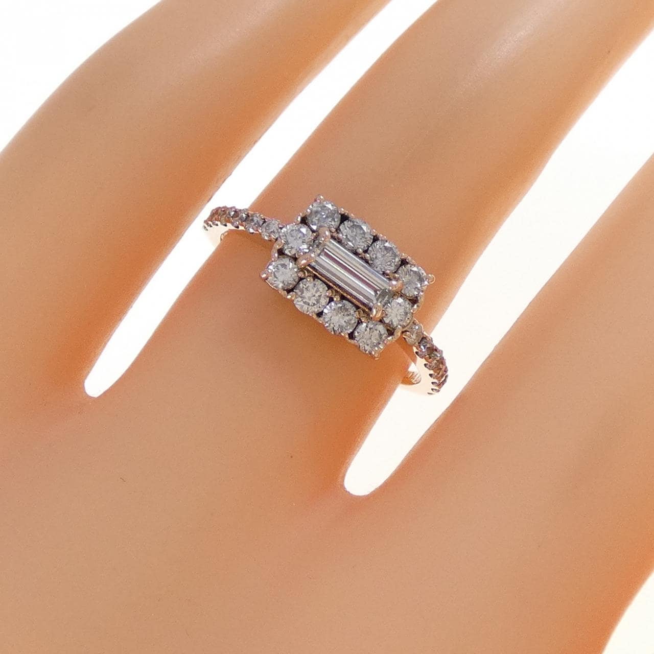 K18PG ダイヤモンド リング 0.144CT