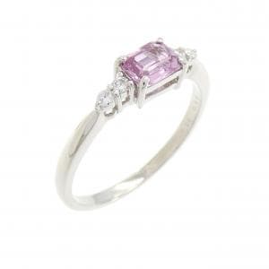 【リメイク】PT サファイヤ リング 0.46CT