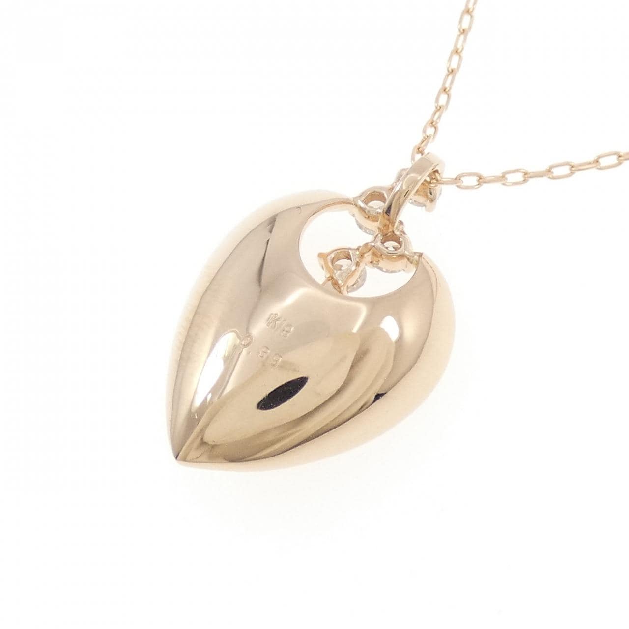 K18PG ダイヤモンド ネックレス 0.39CT