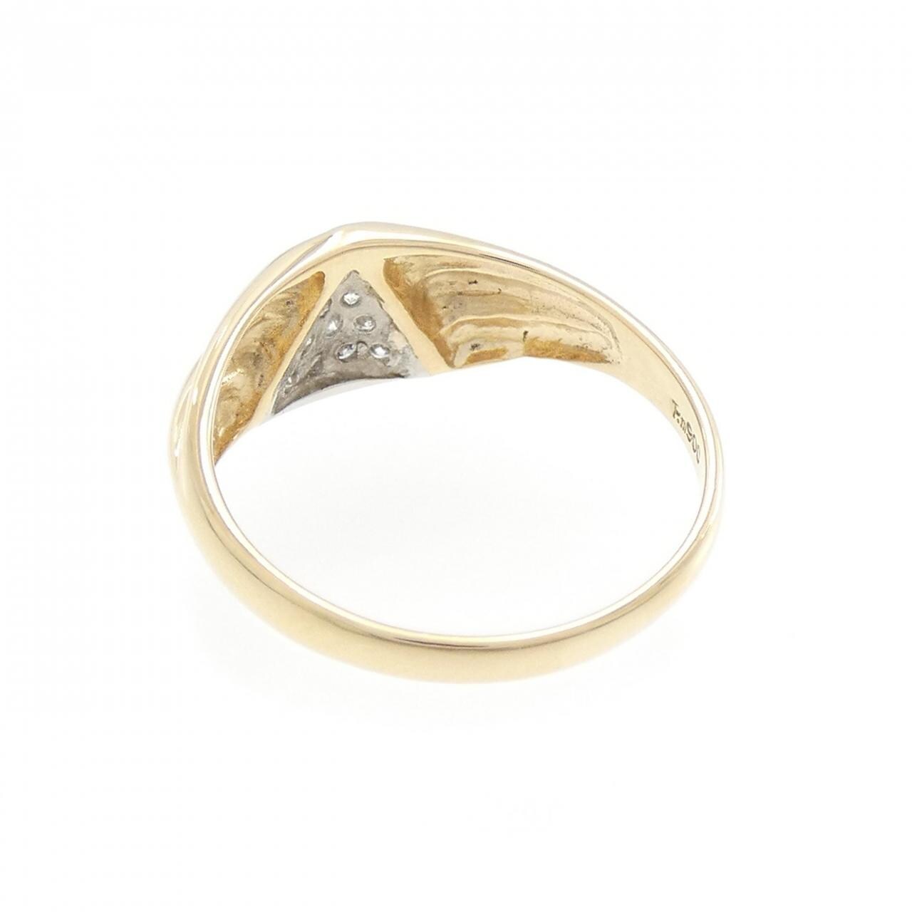 K18YG/PM ダイヤモンド リング 0.11CT
