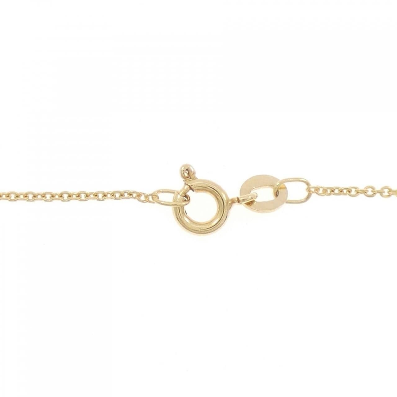 K18YG/750YG フラワー ダイヤモンド ネックレス 0.28CT