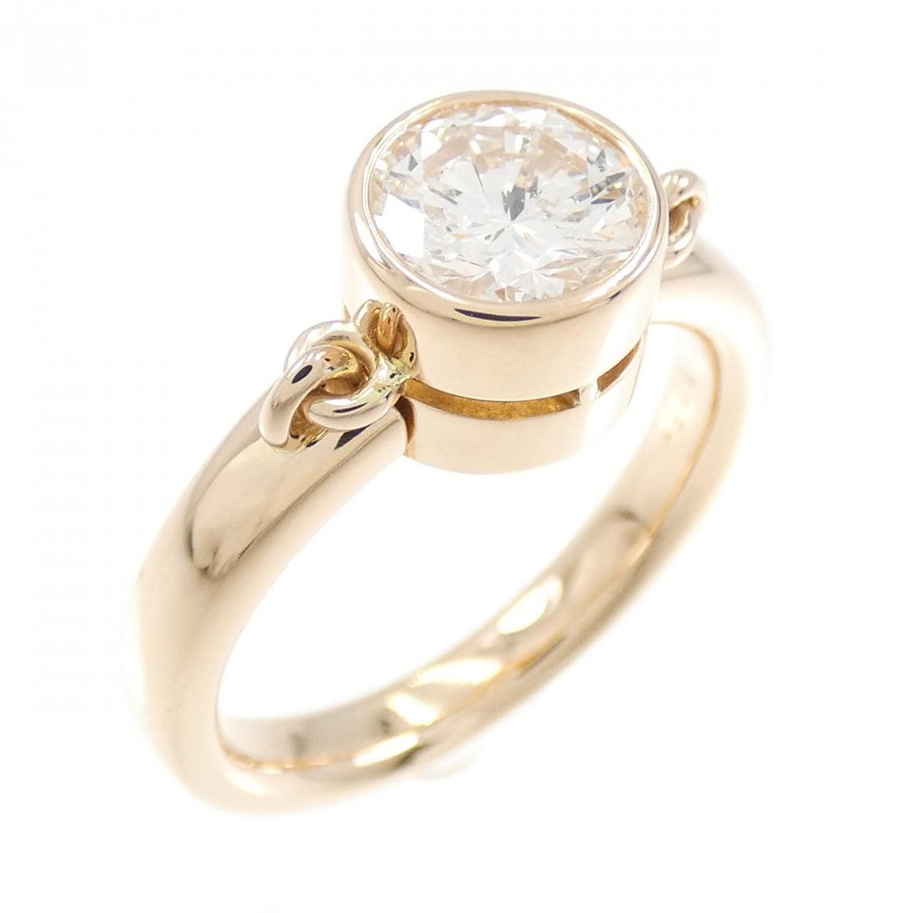 K18PG ダイヤモンド リング 1.057CT