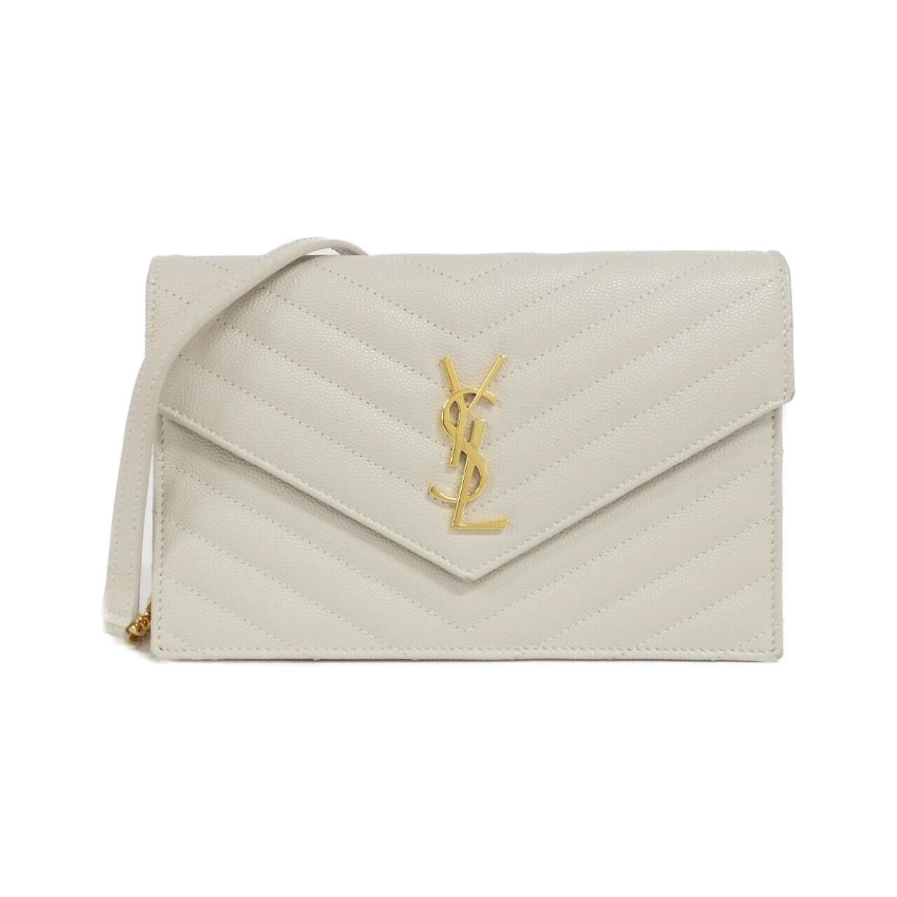 サンローラン 393953 BOW01 チェーンウォレット