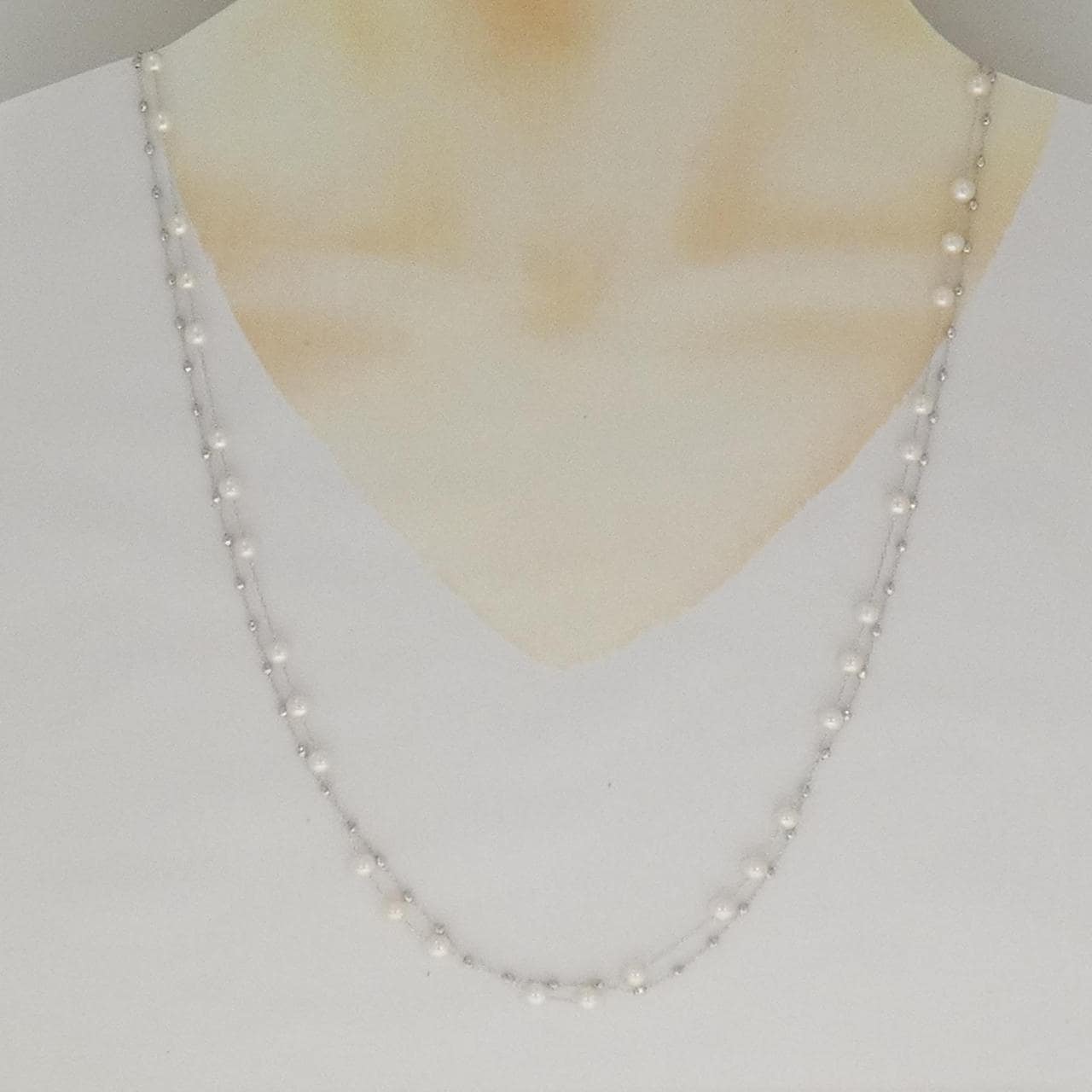 K18WG アコヤパール ネックレス