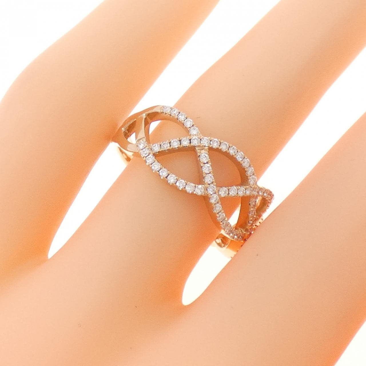 750PG ダイヤモンド リング 0.40CT