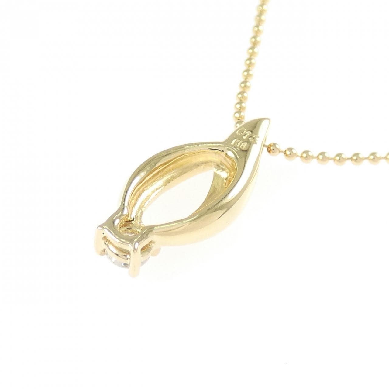 K18YG ダイヤモンド ネックレス 0.12CT