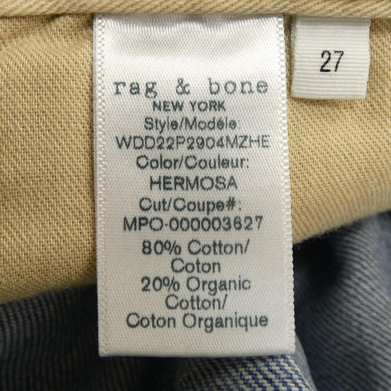 ラグアンドボーン RAG&BONE F2-W04058 ジーンズ