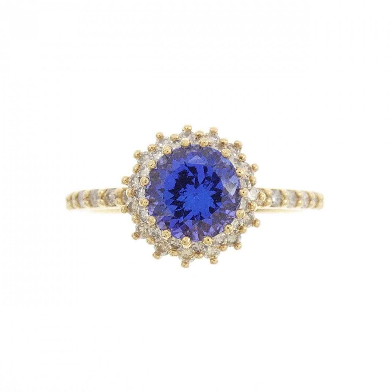 K18YG タンザナイト リング 0.96CT