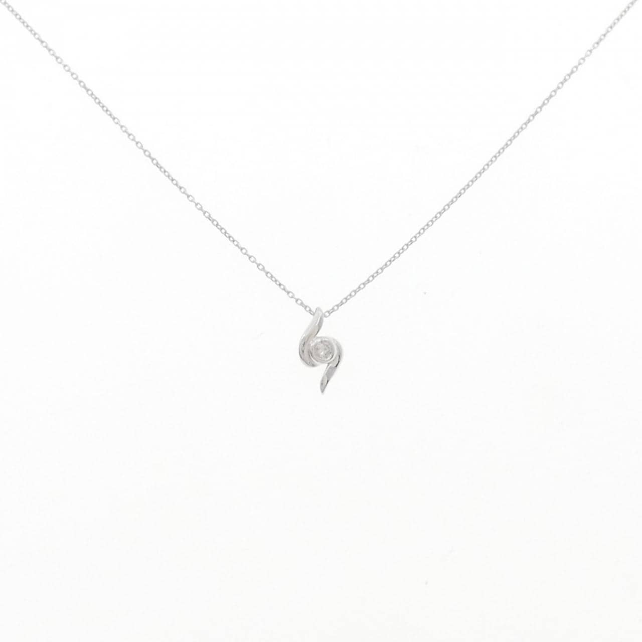 K10WG ダイヤモンド ネックレス 0.05CT