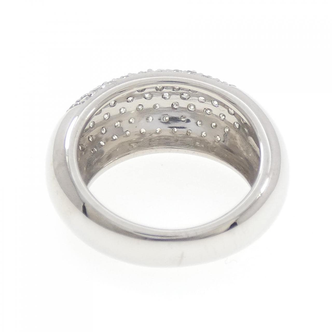 K18WG パヴェ ダイヤモンド リング 1.25CT