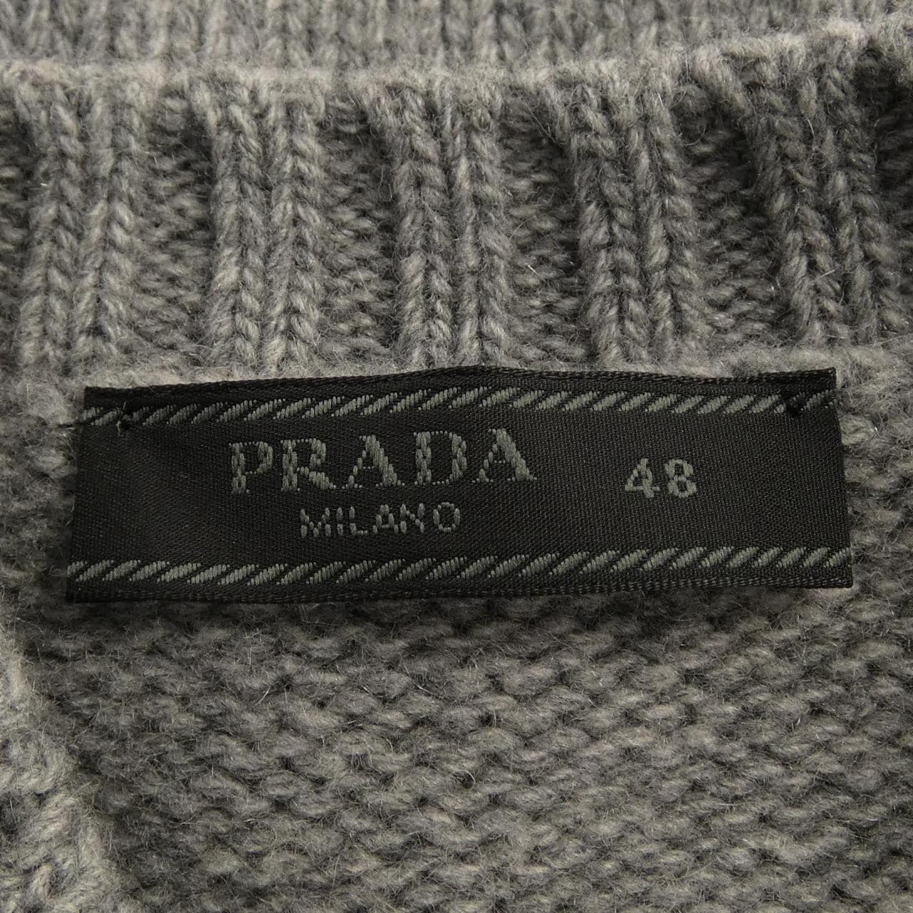プラダ PRADA ウールxカシミヤ クルーネック セーター UMB645 S232 13HI ニット