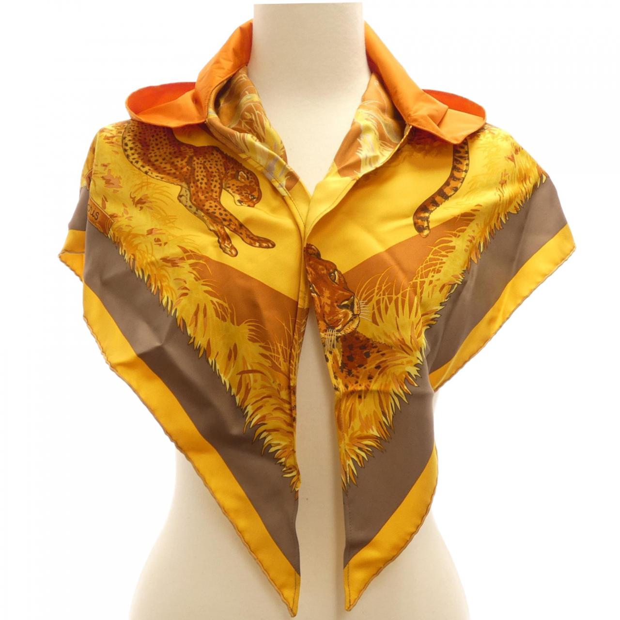 HERMES Capuche Impermeable et Pochette H1063008 Petit H Shawl