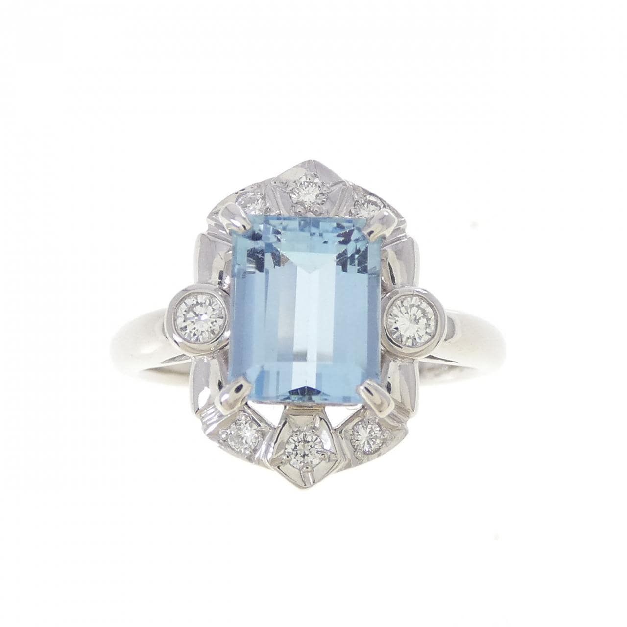 奥佳 アクアマリン リング 1.56CT