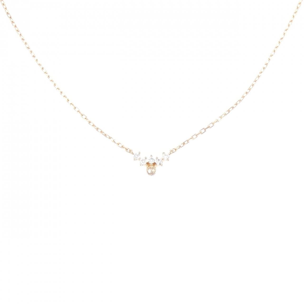 アガット ダイヤモンド ネックレス 0.03CT
