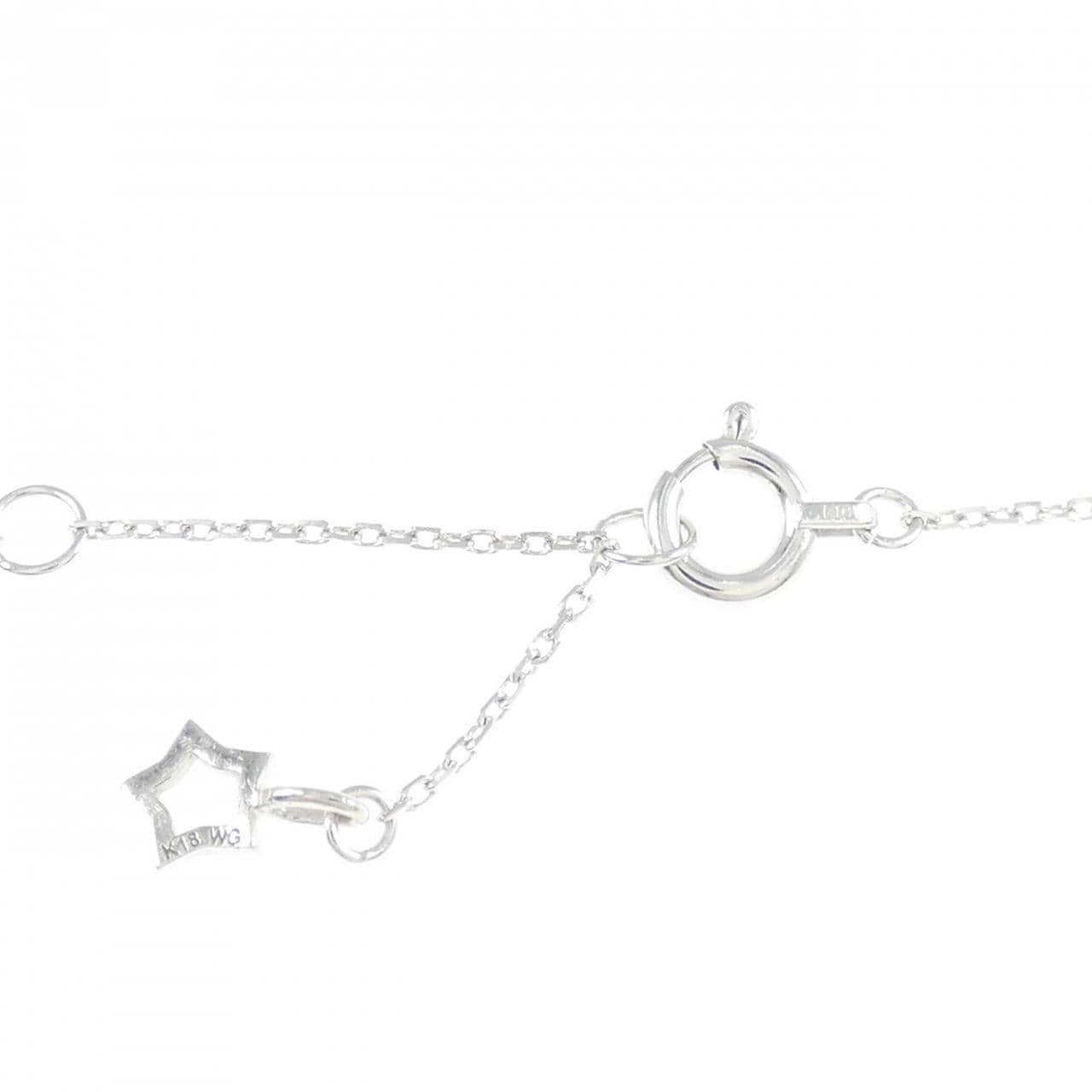K18WG ダイヤモンド ブレスレット 0.092CT