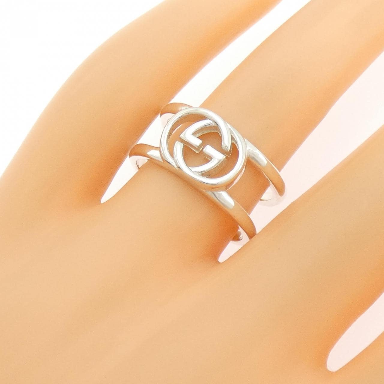 グッチ インターロッキング ワイド リング