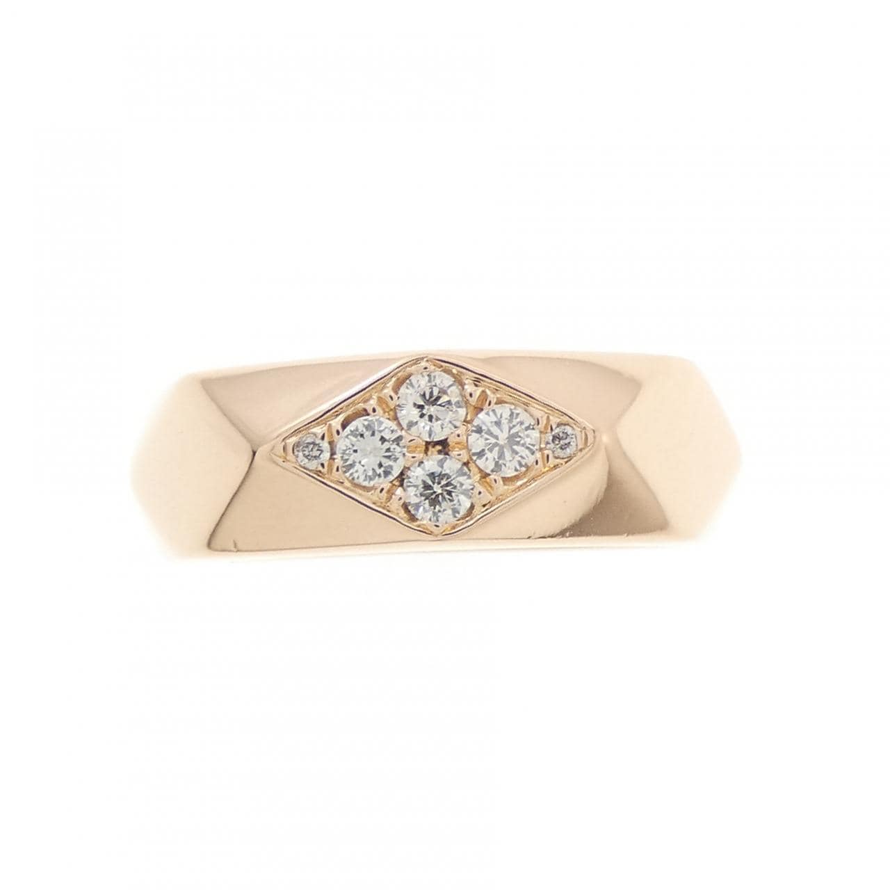 K18PG ダイヤモンド リング 0.18CT