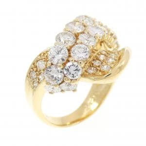 K18YG ダイヤモンド リング 2.42CT