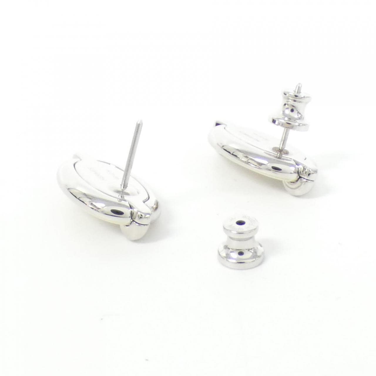 [新品] HERMES迷你 Maillon 100052FP 耳环