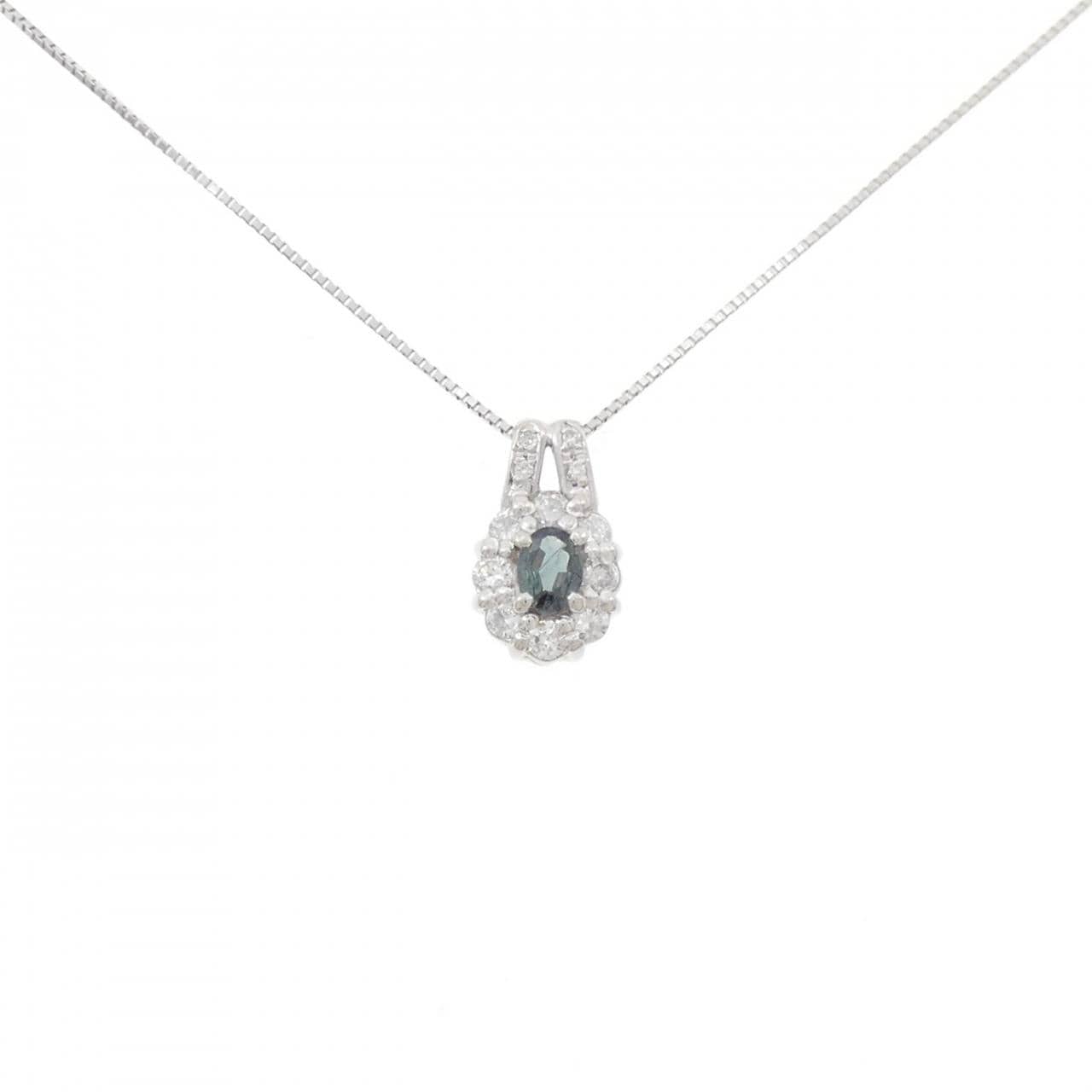 PT900/PT850 Alexandrite Necklace 0.22CT
