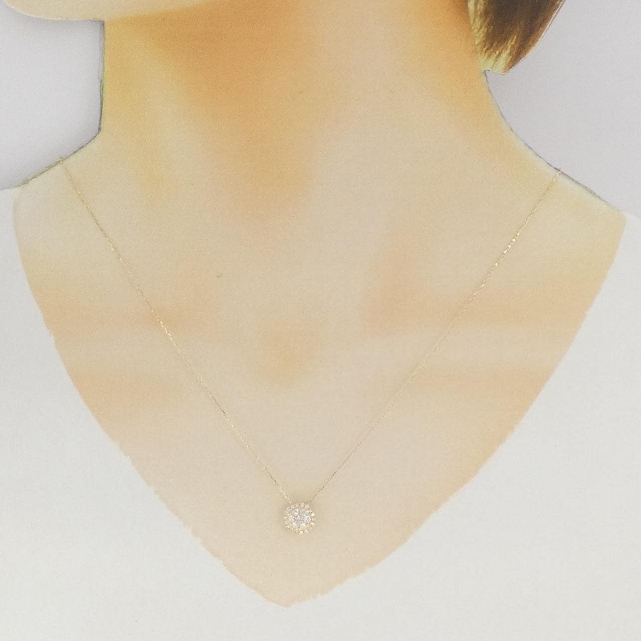 【リメイク】K18YG ダイヤモンド ネックレス 0.30CT