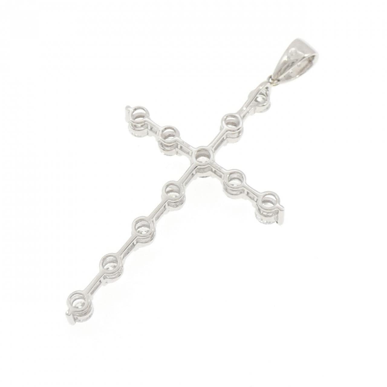 PT900 クロス ダイヤモンド ペンダント 3.02CT