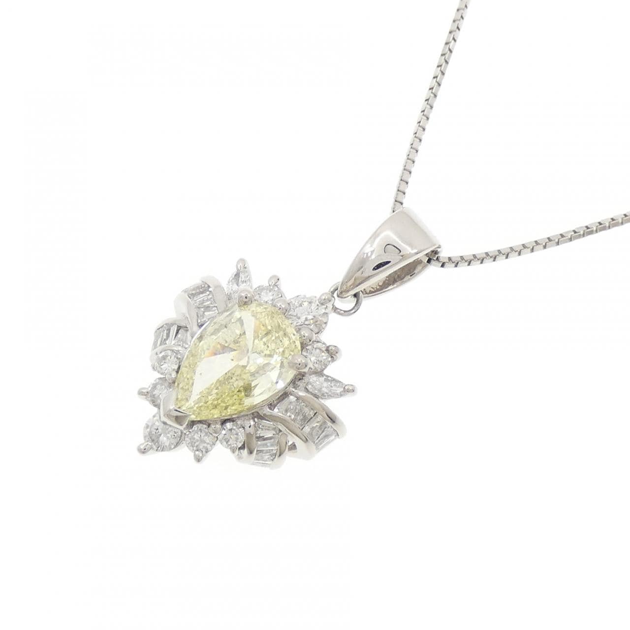 PT900/PT850 ダイヤモンド ネックレス 1.023CT