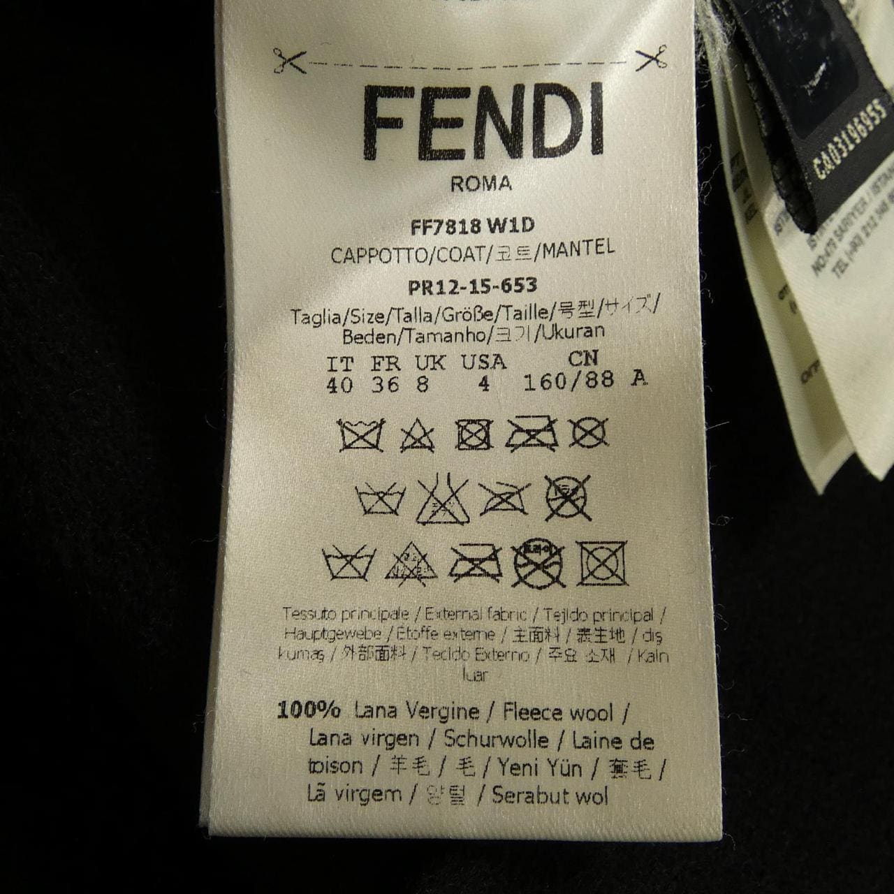 フェンディ FENDI フォックスファーポケット FF7818 W1D コート