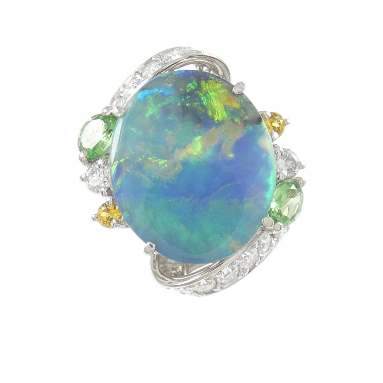 PT900 ブラックオパール リング 2.17CT