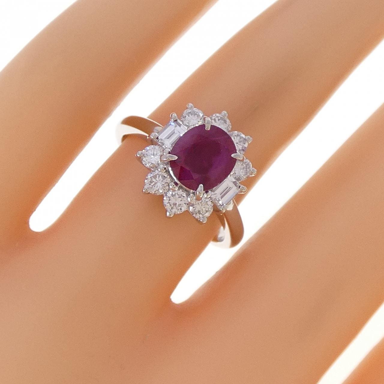 PT900 ルビー リング 1.21CT